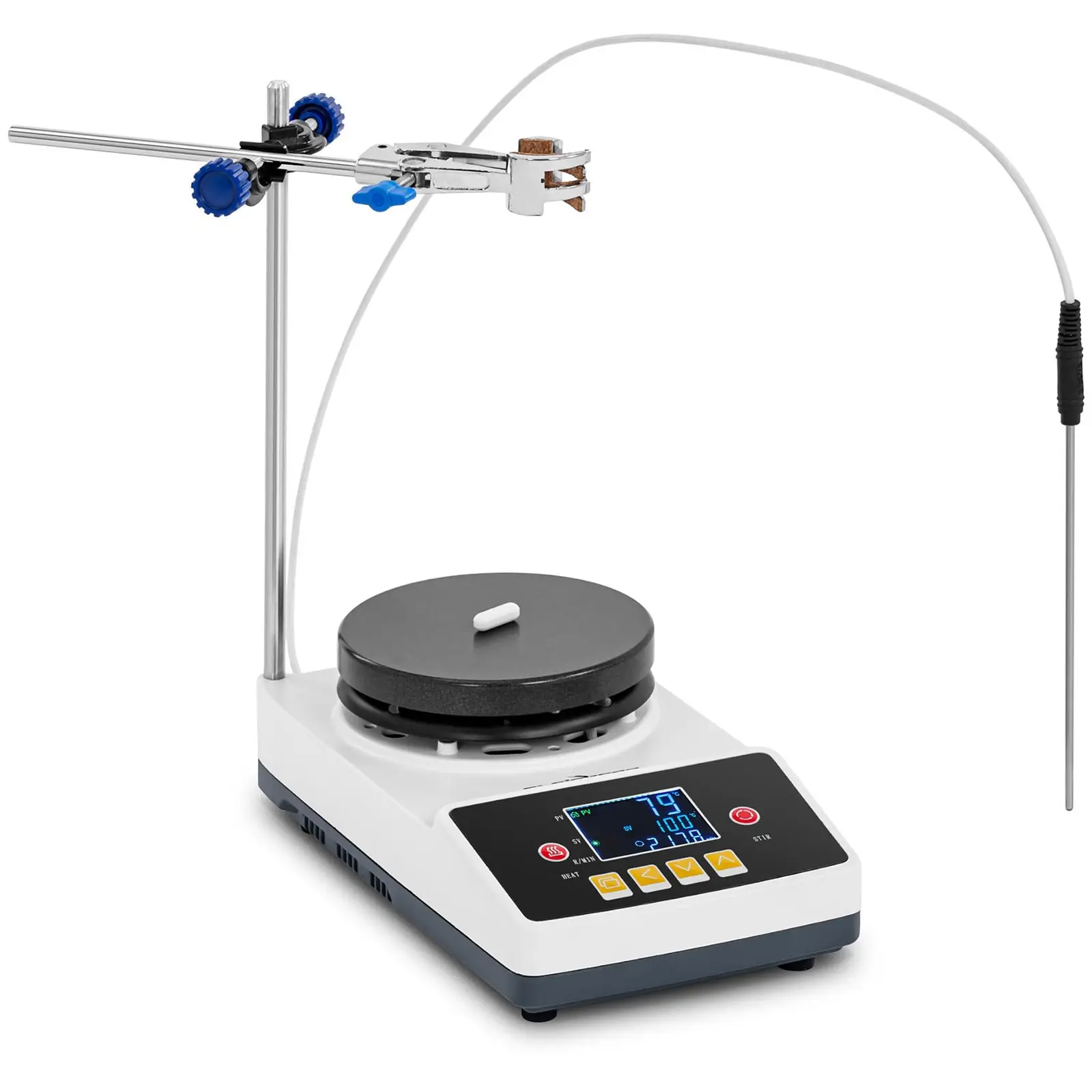 Magnetomrører med varmeplade - 2 l - 100 - 1800 omdr./min. - maks. 330 °C