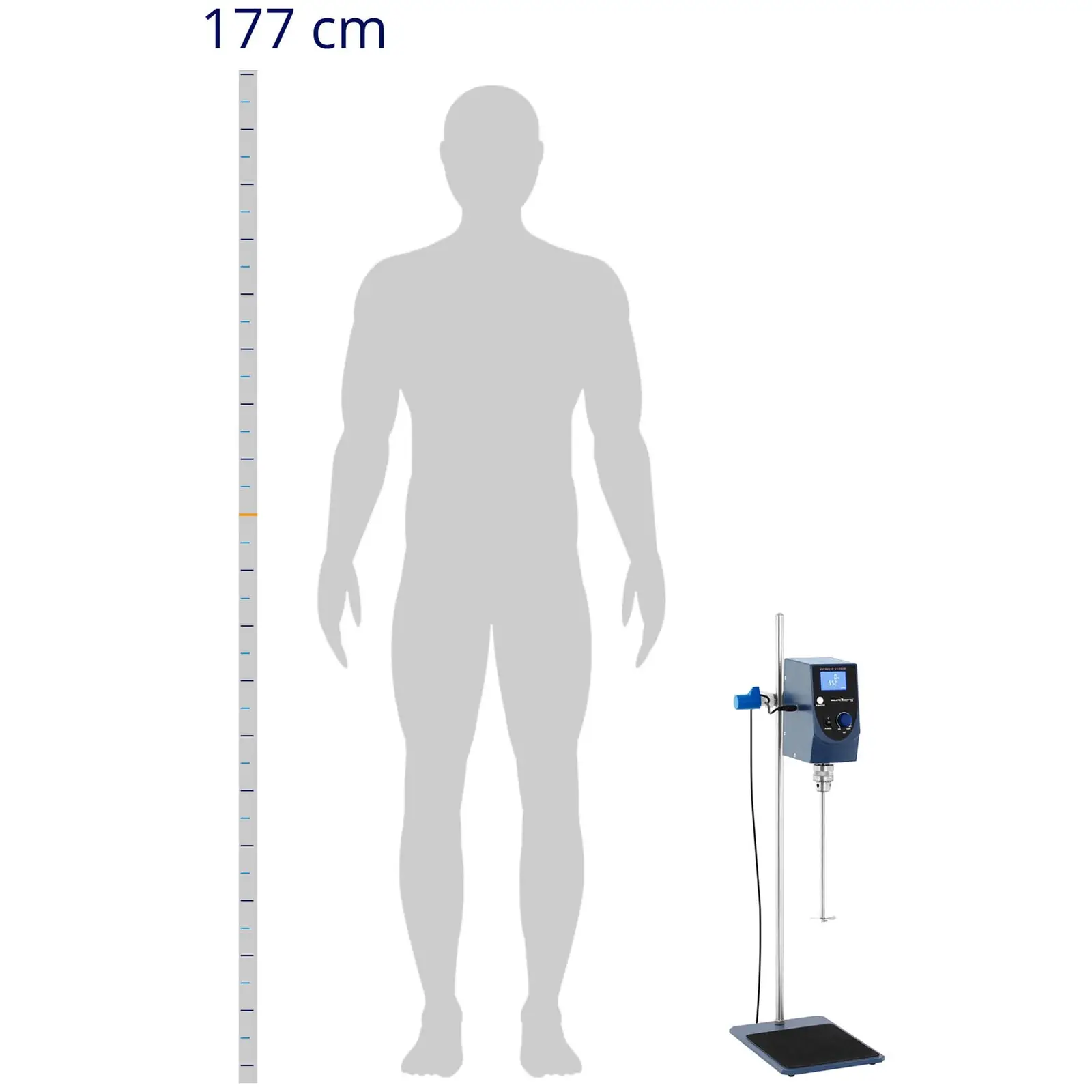 Laboratoriosekoittaja - 40 l - 100 - 2500 r/min - ajastin