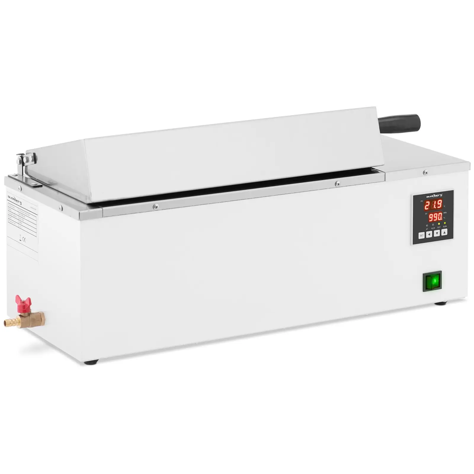 Brugt Termostatisk vandbad laboratorie - digitalt - 11 l - 5 - 100 °C - 420 x 180 x 150 mm