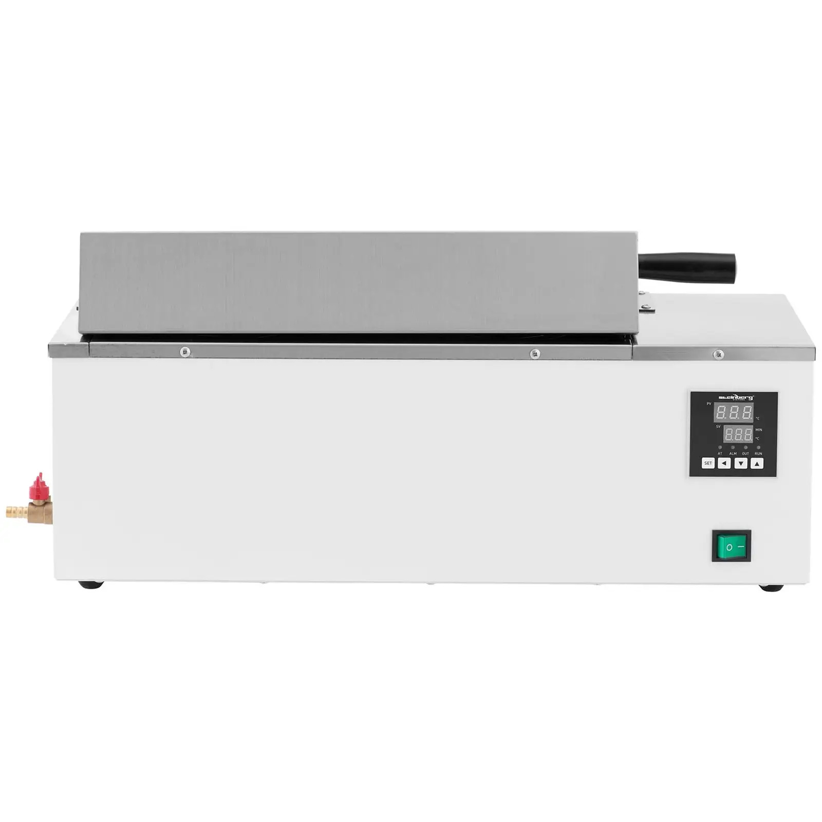 Termostatická vodní lázeň - digitální - 11 l - 5 - 100 °C - 420 x 180 x 150 mm (Materiál: Ušlechtilá ocel)