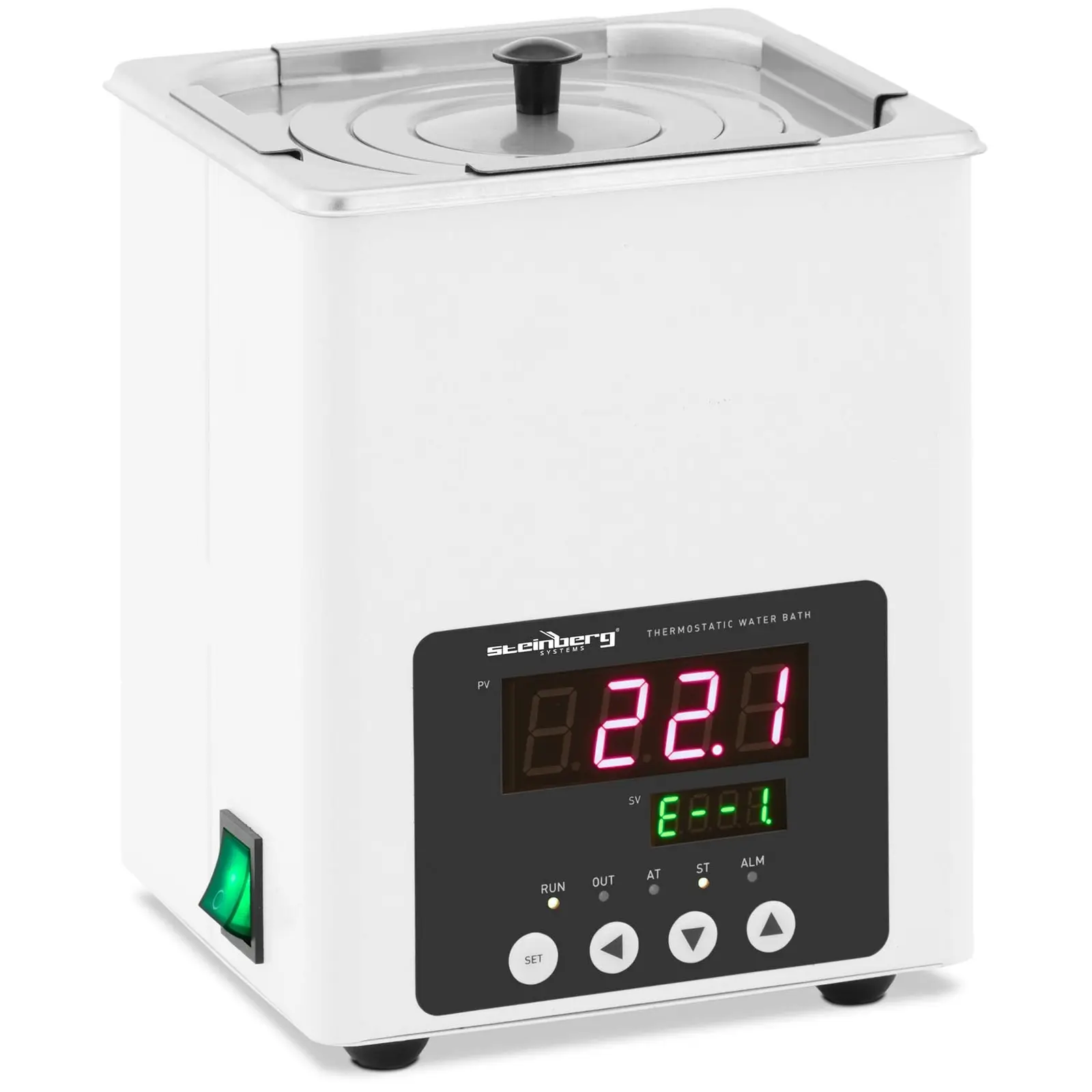 Termostatický vodný kúpeľ - digitálny - 3,4 l – 5 - 100 °C - 150 x 135 x 150 mm