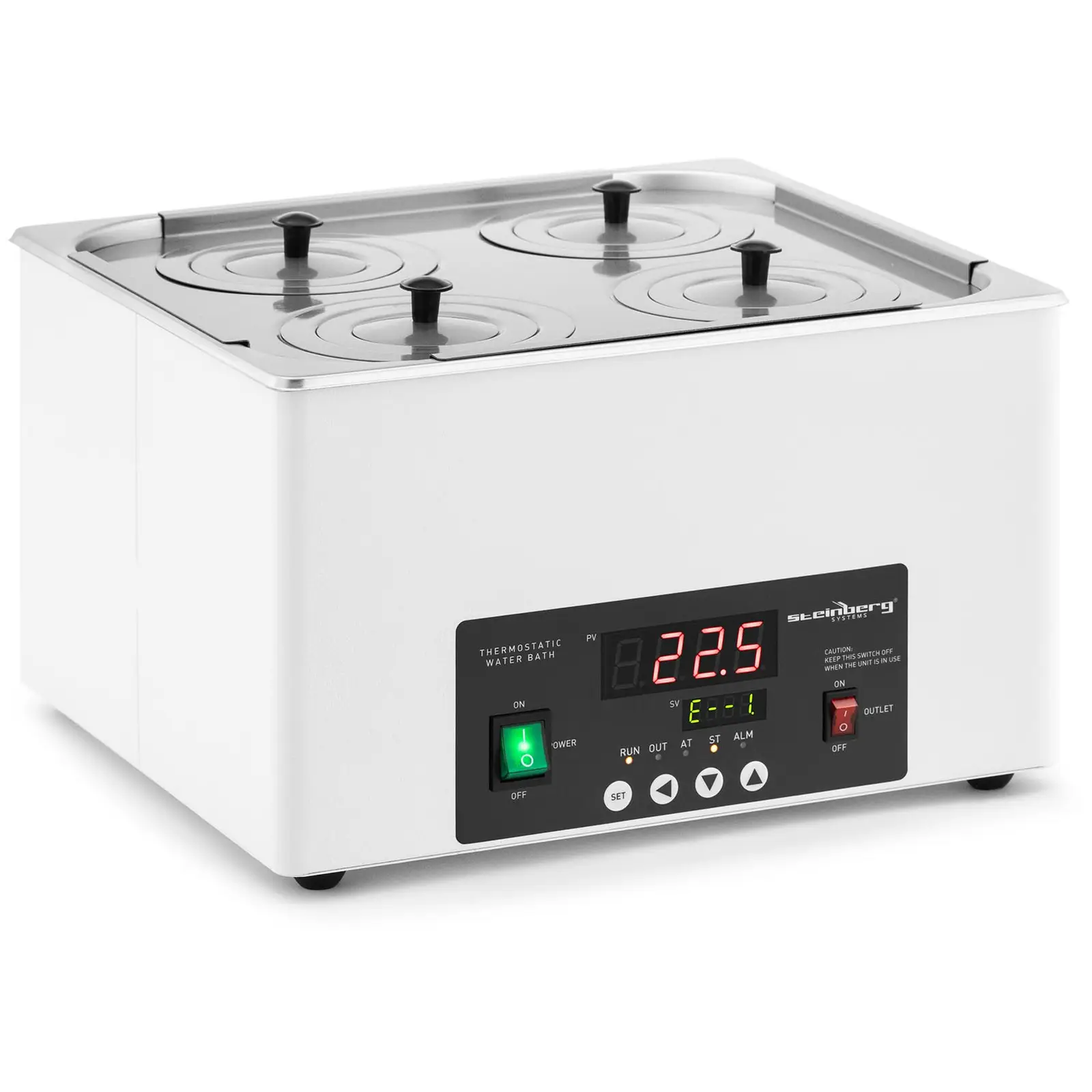 Bain marie thermostaté - numérique - 14,6 l - 5 - 100 °C - 325 x 300 x 150 mm