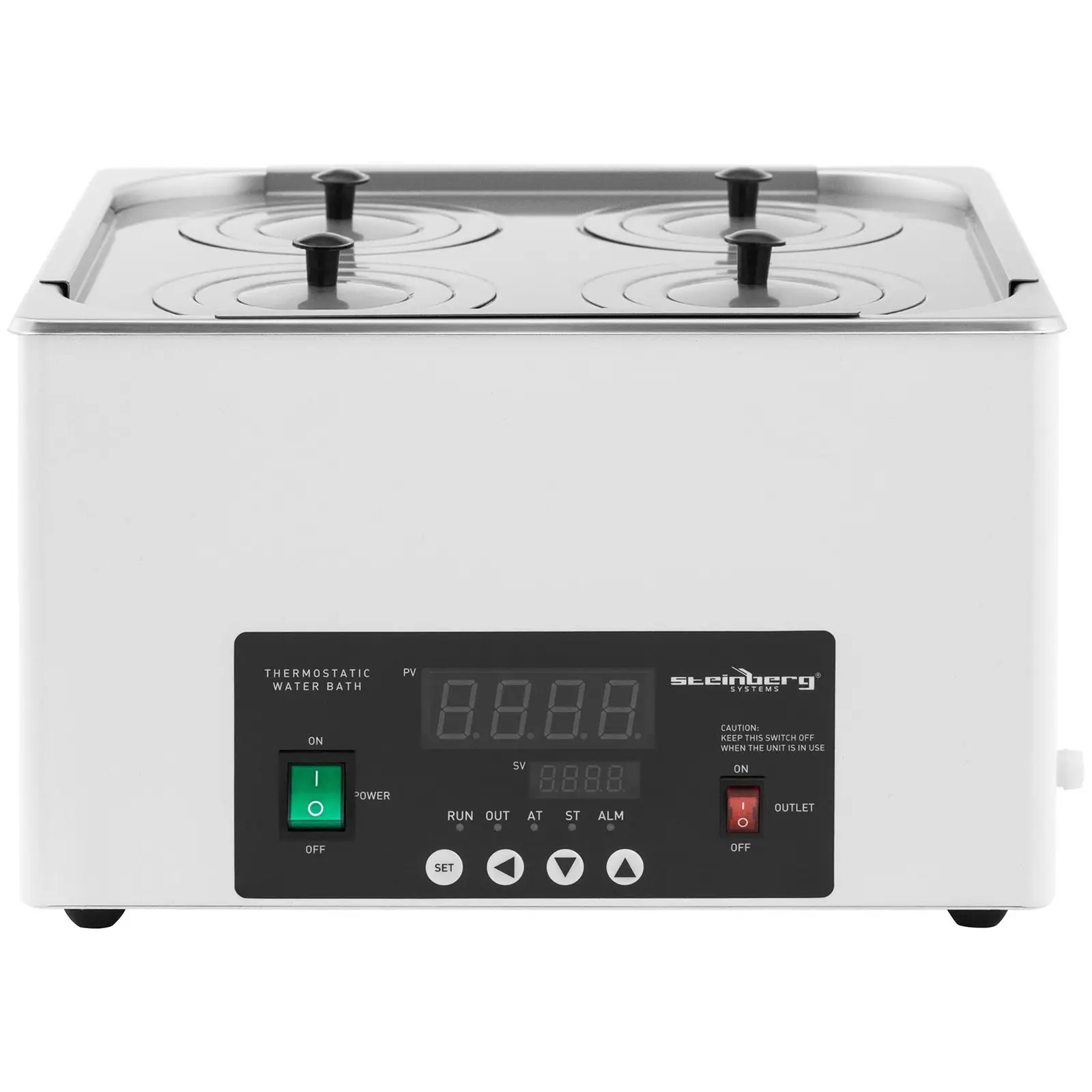 Thermostatic water bath - digital - 14,6 l - 5 - 100 °C - 325 x 300 x 150 mm