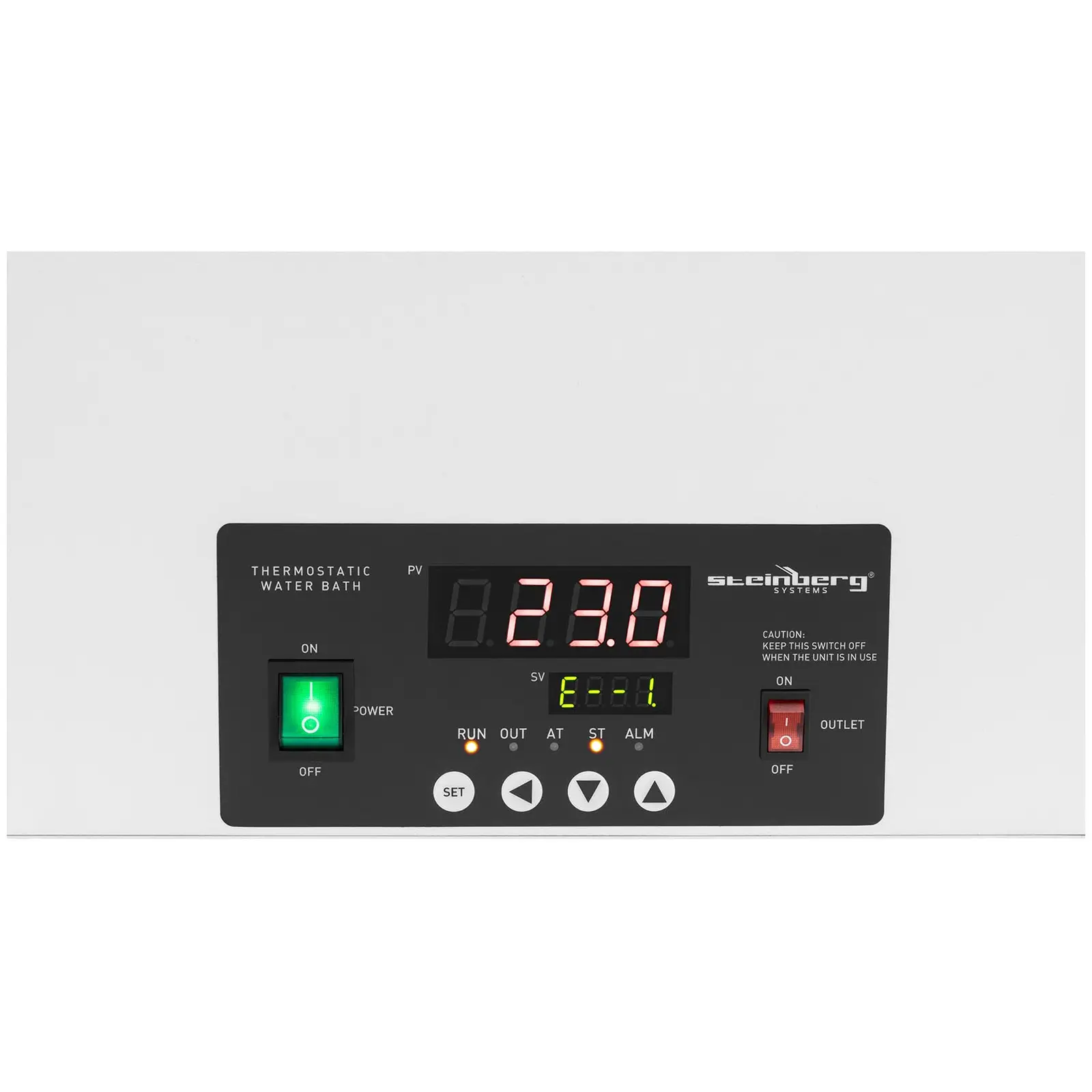 Thermostatisches Wasserbad - digital - 22,5 l - 5 - 100 °C - 500 x 300 x 150  mm