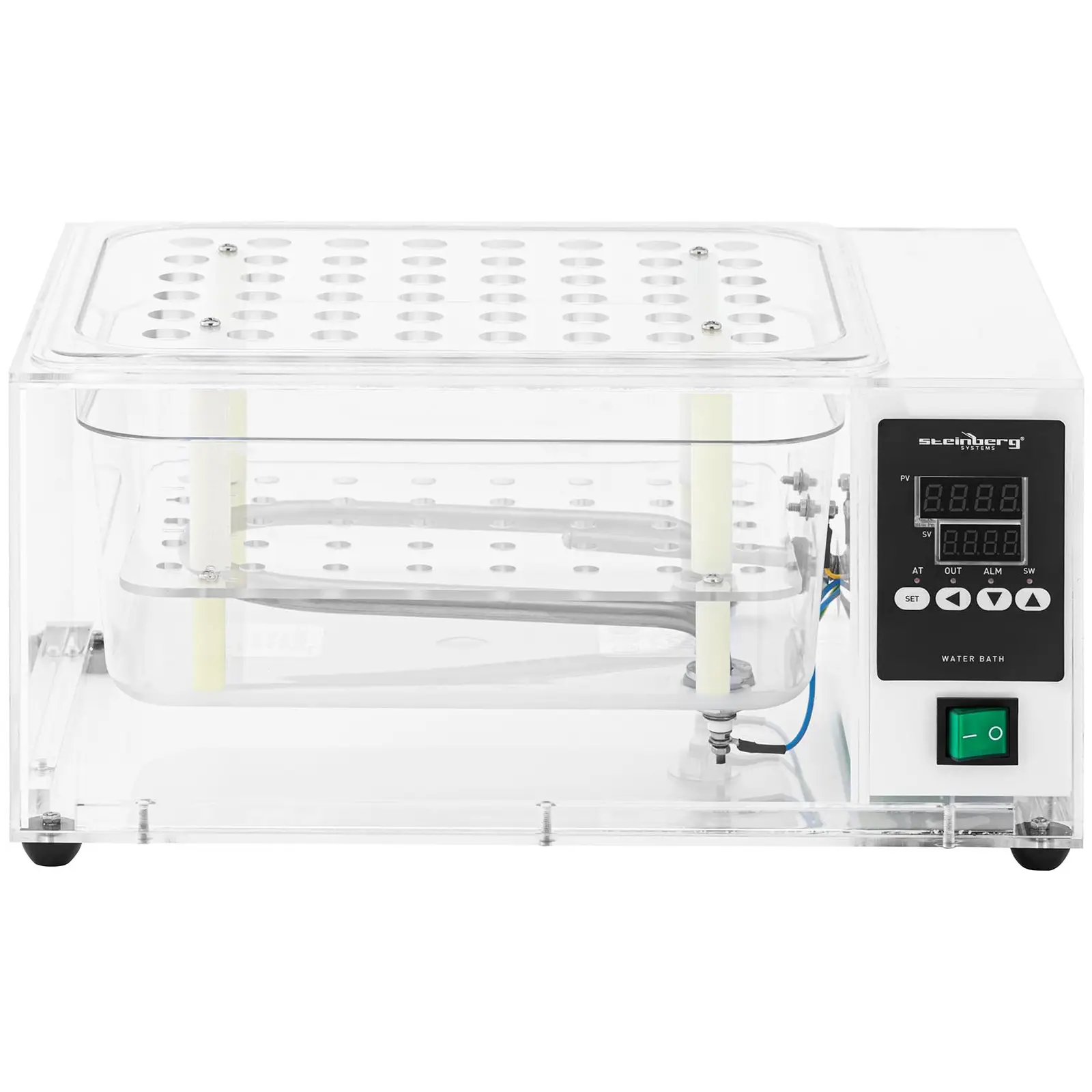 Bain marie thermostaté - numérique - transparent - 9 l - 5-100 °C - 280 x 220 x 150 mm (Volume: 9 l)