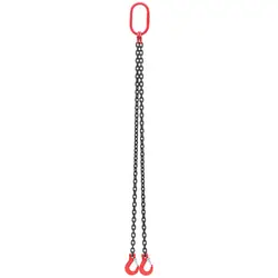 Vázací řetěz - 1600 kg - 2 x 1 m - černý/červený