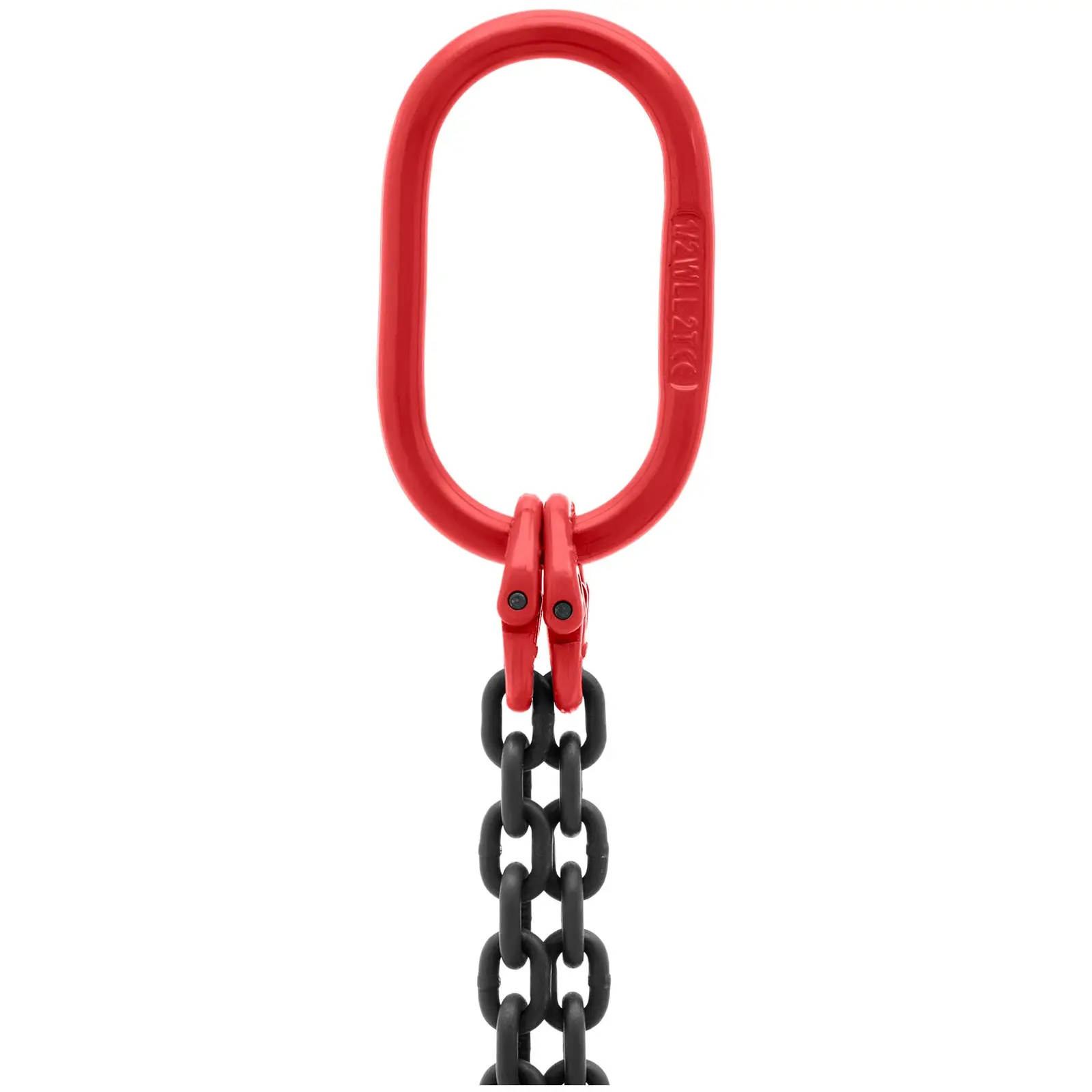 Imbracatura a catena -1.600 kg - 2 x 1 m - Nera, rossa