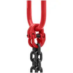 Imbracatura a catena - 2.800 kg - 2 x 1 m - Nera