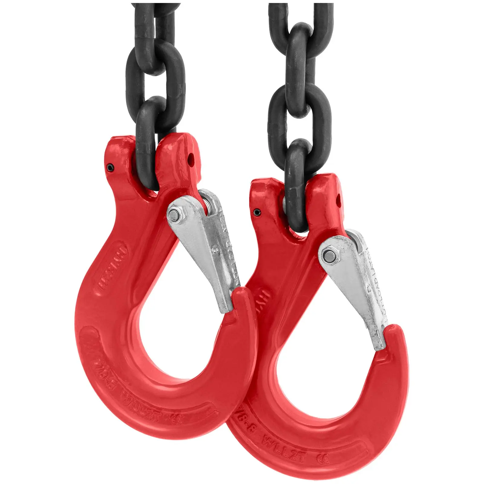 Lifting Chain - 2800 kg - 2 x 2 m - black / red