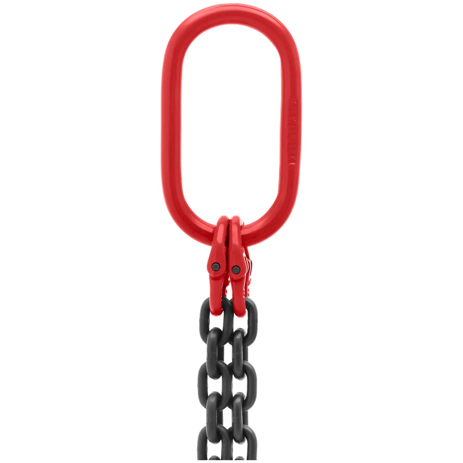 Imbracatura a catena - 2.800 kg - 2 x 2 m - Nera, rossa