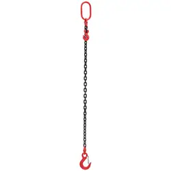 Chaîne de levage - 2000 kg - 1 m - noir/rouge - raccourcisseur de chaîne