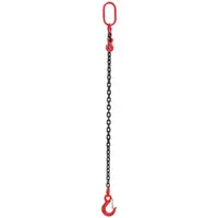 Chaîne de levage - 2000 kg - 1 m - noir/rouge - raccourcisseur de chaîne