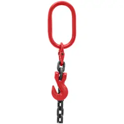 Vázací řetěz - 2000 kg - 2 x 1 m - černý/červený - zkracovač řetězu