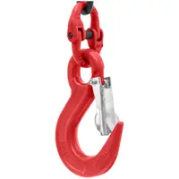 Chaîne de levage - 2000 kg - 2 m - noir/rouge - raccourcisseur de chaîne