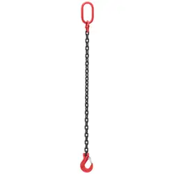 Zawiesie łańcuchowe - 3150 kg - 1 m - czarne/czerwone