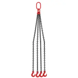Lifting Chain - 5000 kg - 4 x 1.5 m - black / red