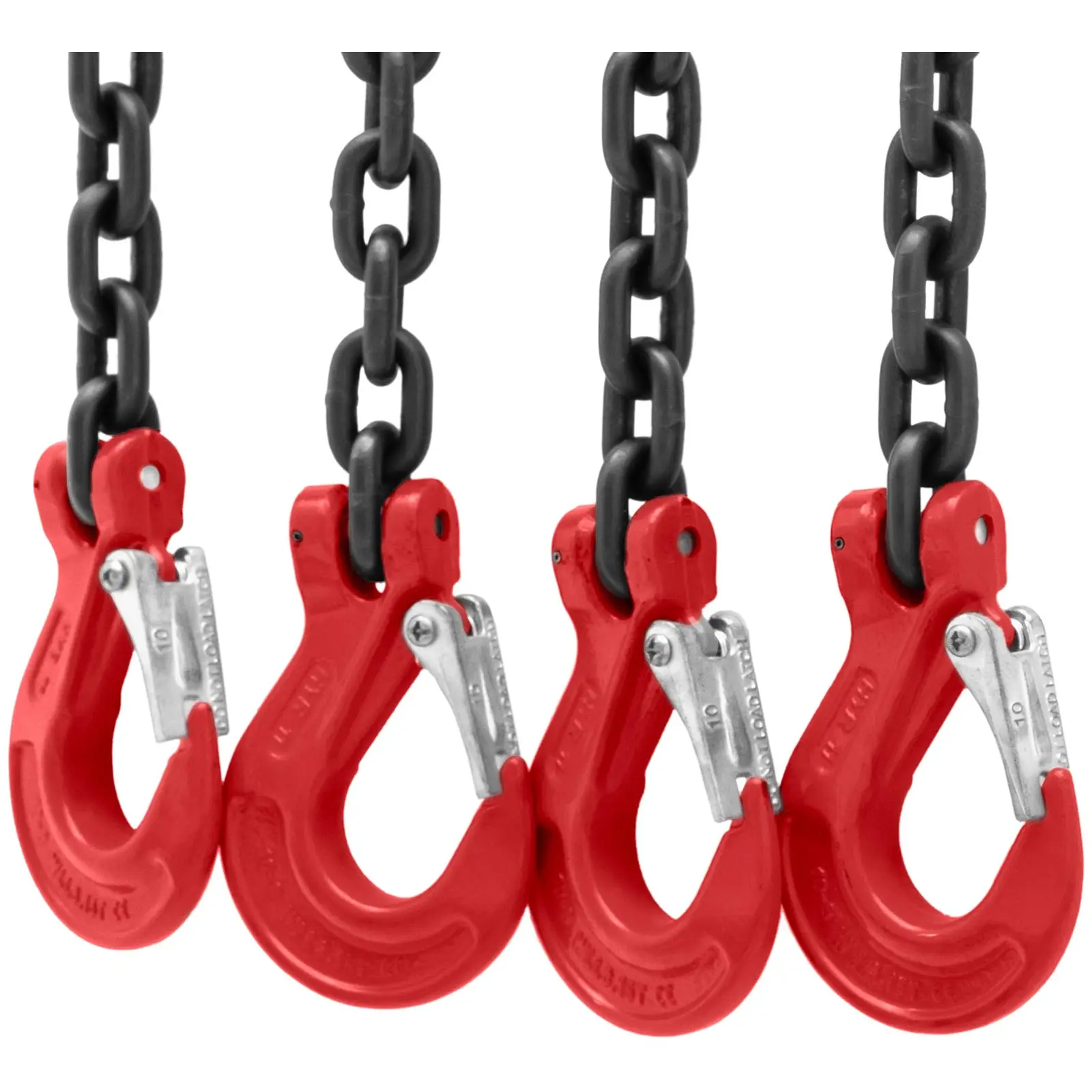 Chaîne de levage - 5000 kg - 4 x 1,5 m - noir/rouge (Charge max.: 5000 kg)