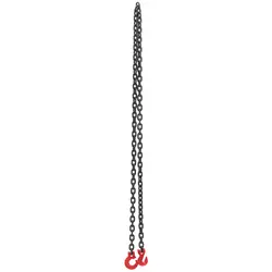 Kæde til ophæng - 8000 kg - 2,5 m - sort og rød