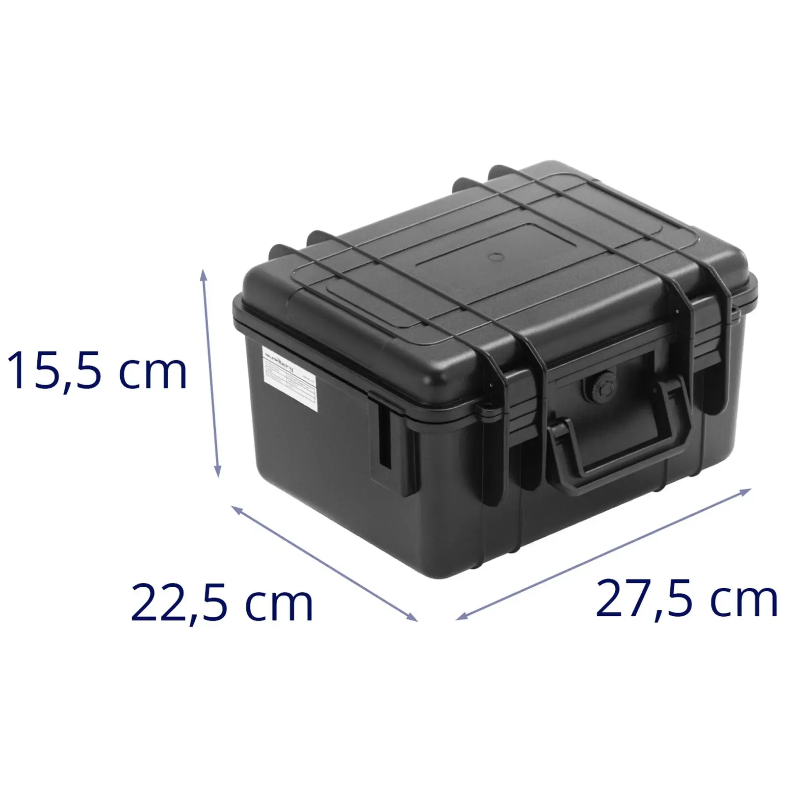 Mala de transporte com esponja - impermeável - 6 l - preto - 27,9 x 22,8 x 15,3 cm