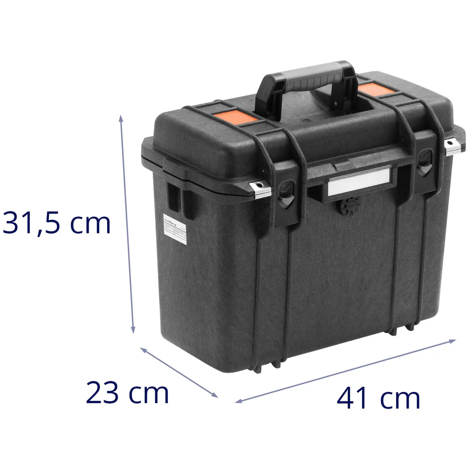 Walizka transportowa z gąbką - uniwersalna - wodoodporna - 15 l - czarna - 41 x 23,1 x 31,8 cm