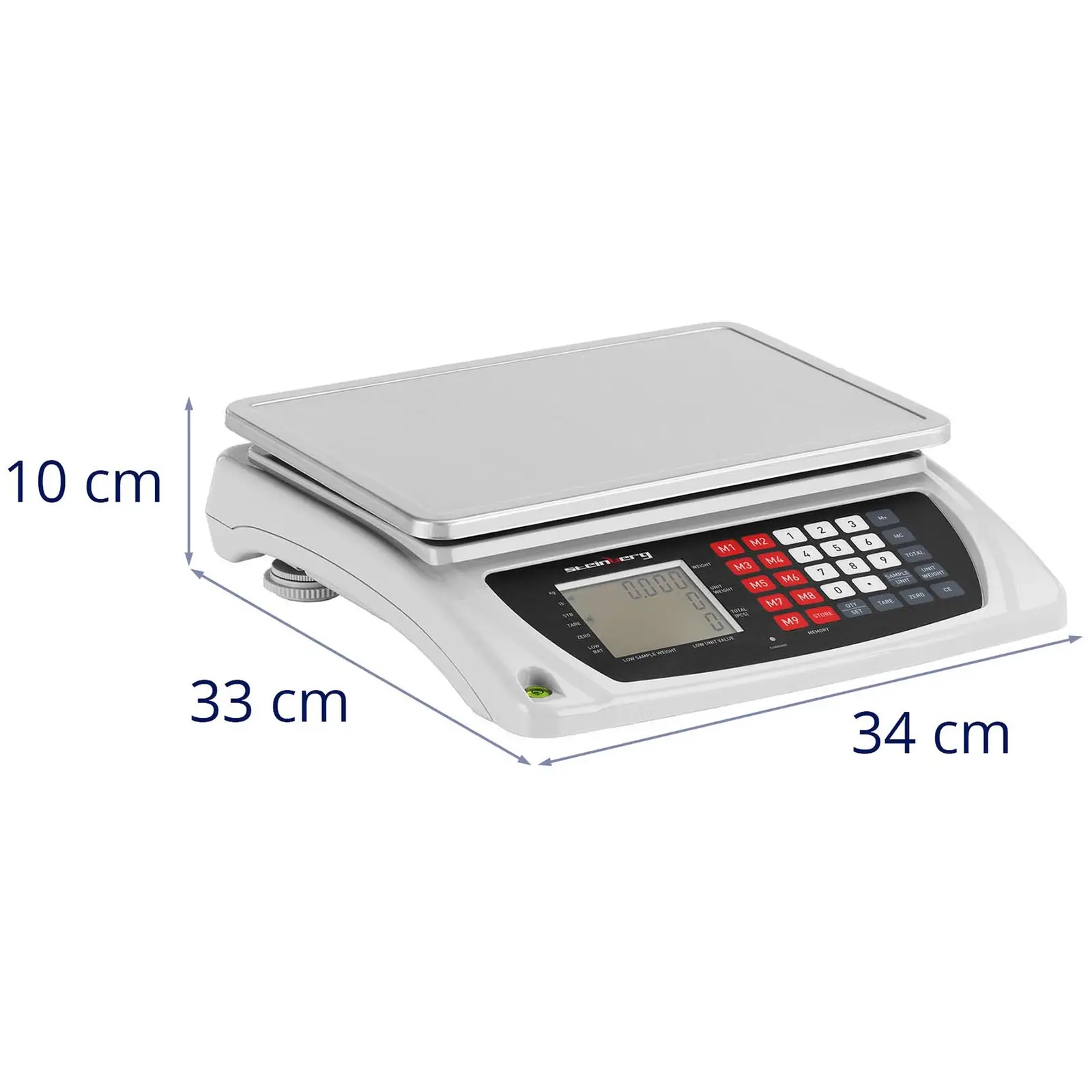 Počítací váha - 50 kg / 6 g - 33,5 x 23 cm - LCD (Počítání: Ano)