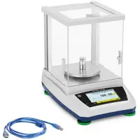 Precision Scale - 1200 g / 0.01 g - Ø 115 mm - Touch-LCD - large glass draft shield