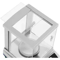 Kakkoslaatu Tarkkuusvaaka - 1200 g / 0,01 g - Ø 115 mm - LCD-kosketusnäyttö - suuri lasinen tuulisuoja