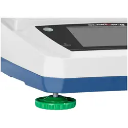 Waga laboratoryjna - 300 g / 0,001 g - Ø98 mm - dotykowy panel LCD - akumulator - szklana osłona przeciwpodmuchowa