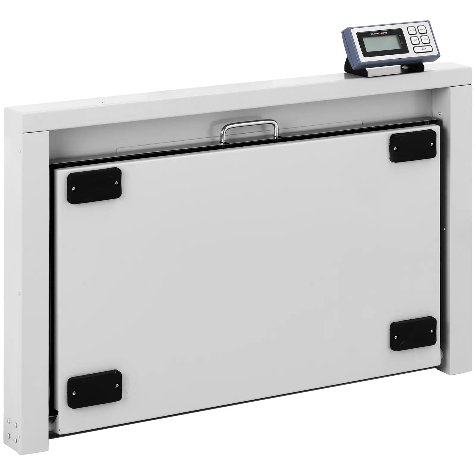 Podlahová váha - 150 kg / 50 g - šetrná ke zvířatům s protiskluzovou podložkou - skládací - LCD displej (Podržet: Ano)