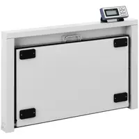 Podlahová váha - 150 kg / 50 g - šetrná ke zvířatům s protiskluzovou podložkou - skládací - LCD displej