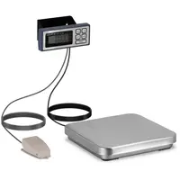 digitale keukenweegschaal - voetpedaal - 5 kg / 1 g - 320 x 310 mm - LCD