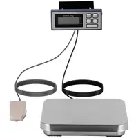 Digital köksvåg - fotpedal - 5 kg / 1 g - 320 x 310 mm - LCD