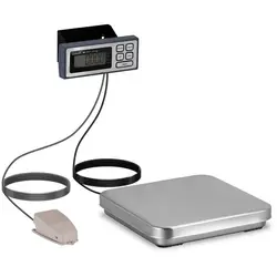 Digitální kuchyňská váha - nožní pedál - 10 kg / 2 g - 320 x 310 mm - LCD