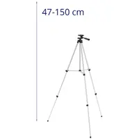 Stativ - 470-1500 mm - gjenger 1/4"