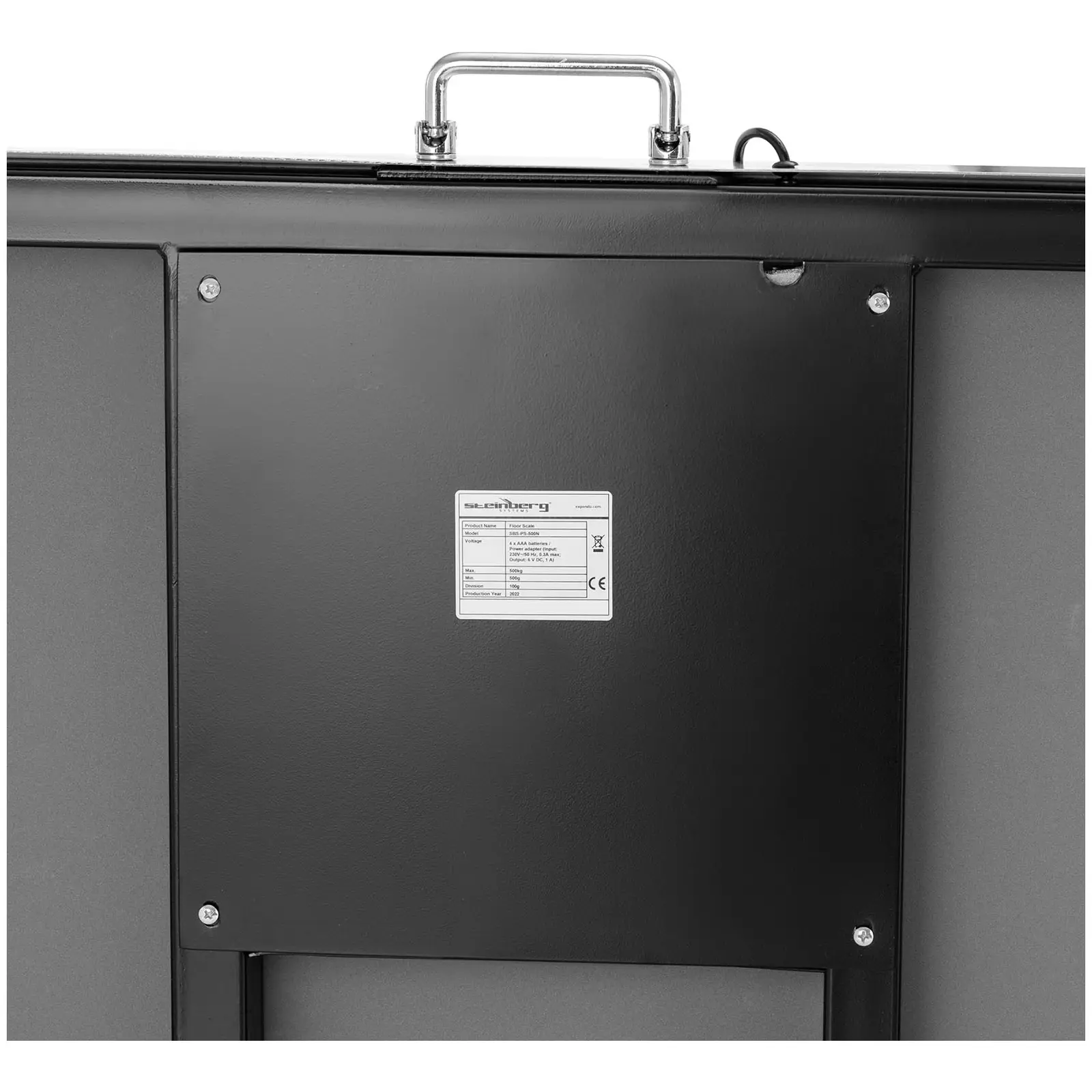 Podlahová váha - 500 kg / 100 g - 1000 x 500 mm - LCD (Provozní doba baterie: 20 h)