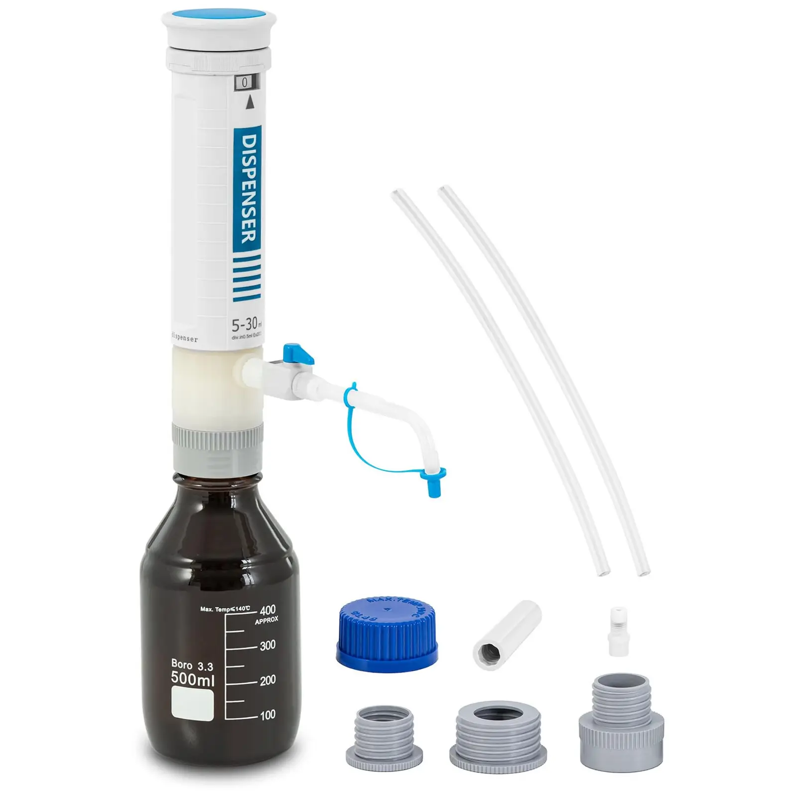Dávkovač na lahve - 5 - 30 x 0,5 ml - se zpětným ventilem