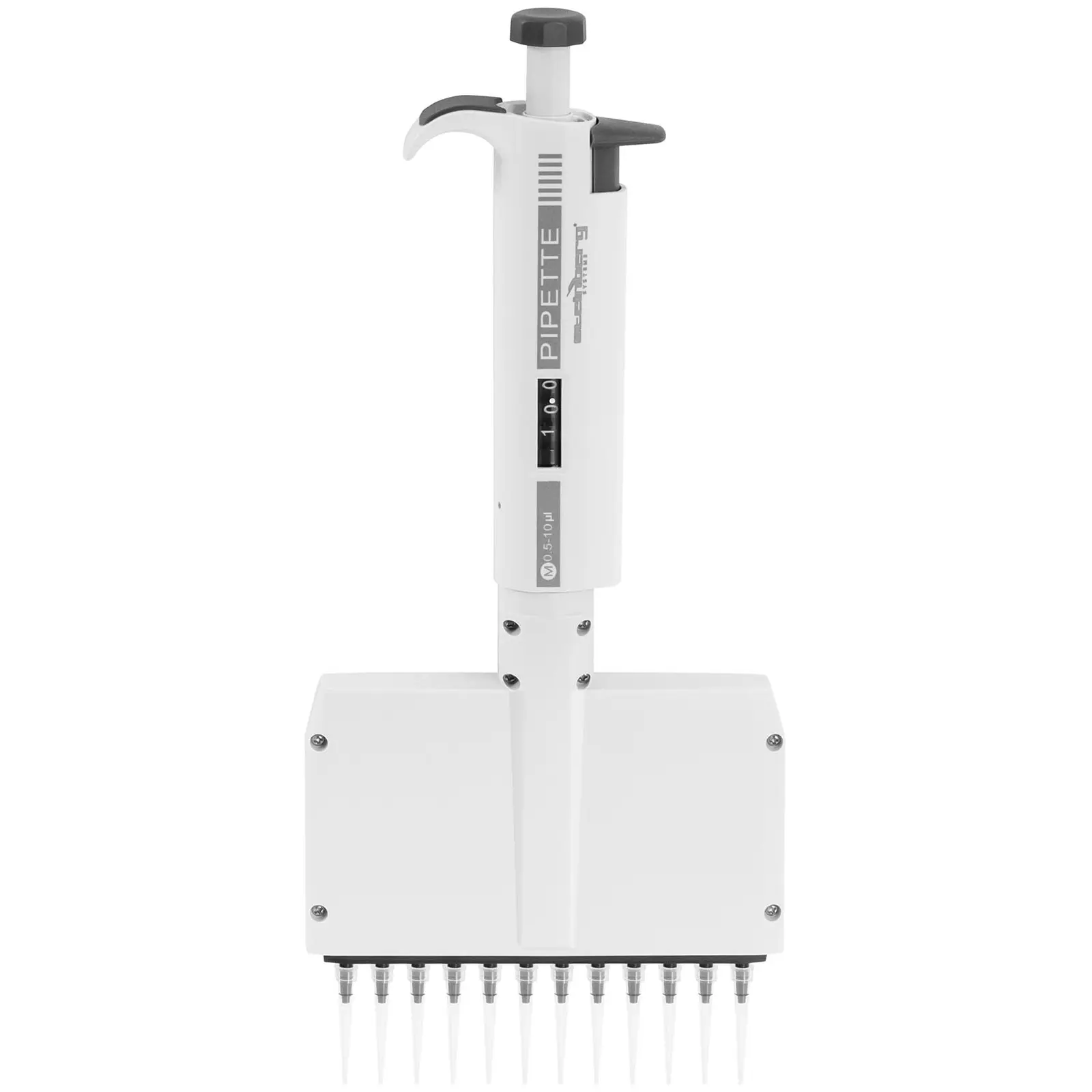 Multipipette - til 12 spidser - 0,5 - 10 µl