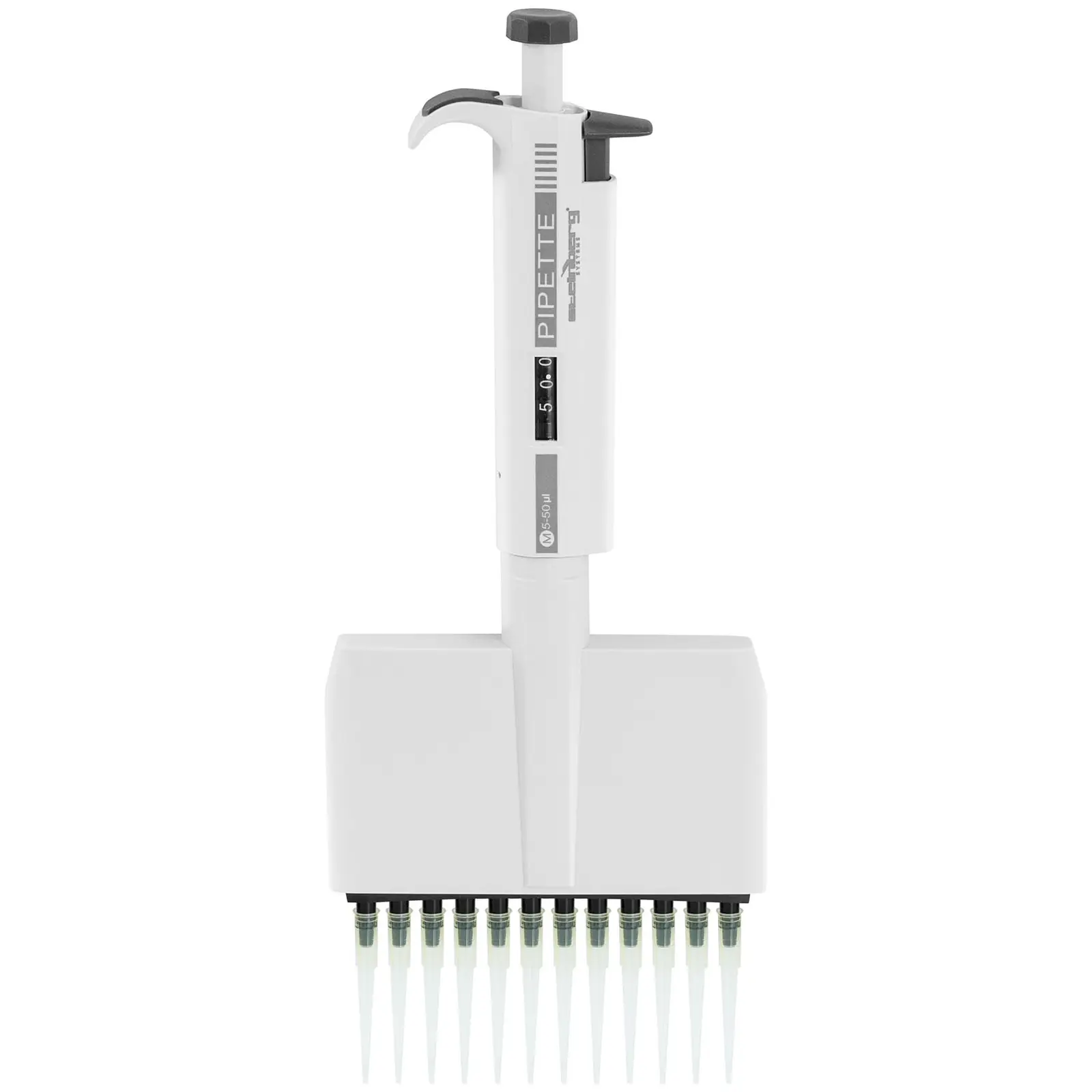 Pipette multicanaux - pour 12 embouts - 5 - 50 µl