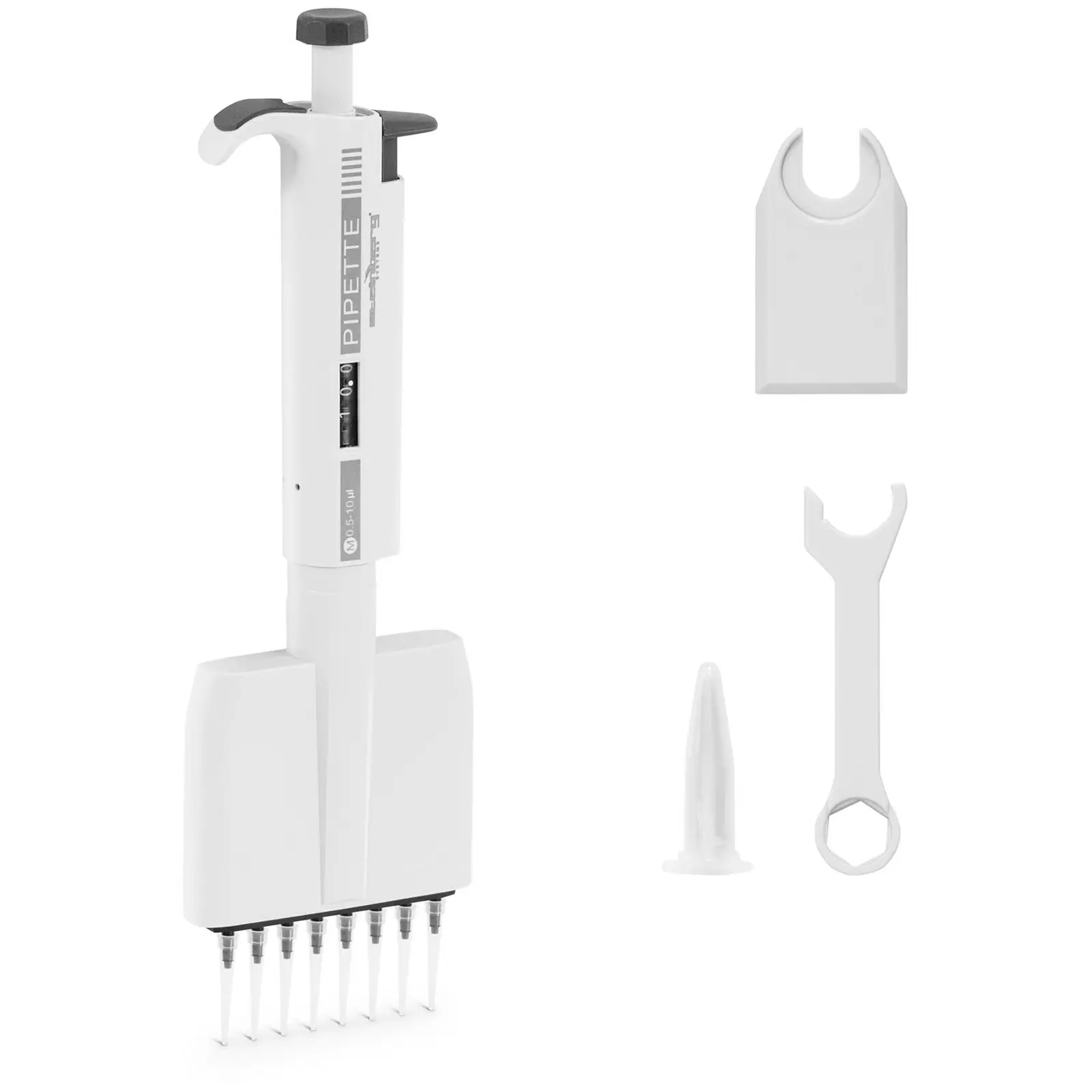 Pipette multicanaux - pour 8 embouts - 0,5 - 10 μl