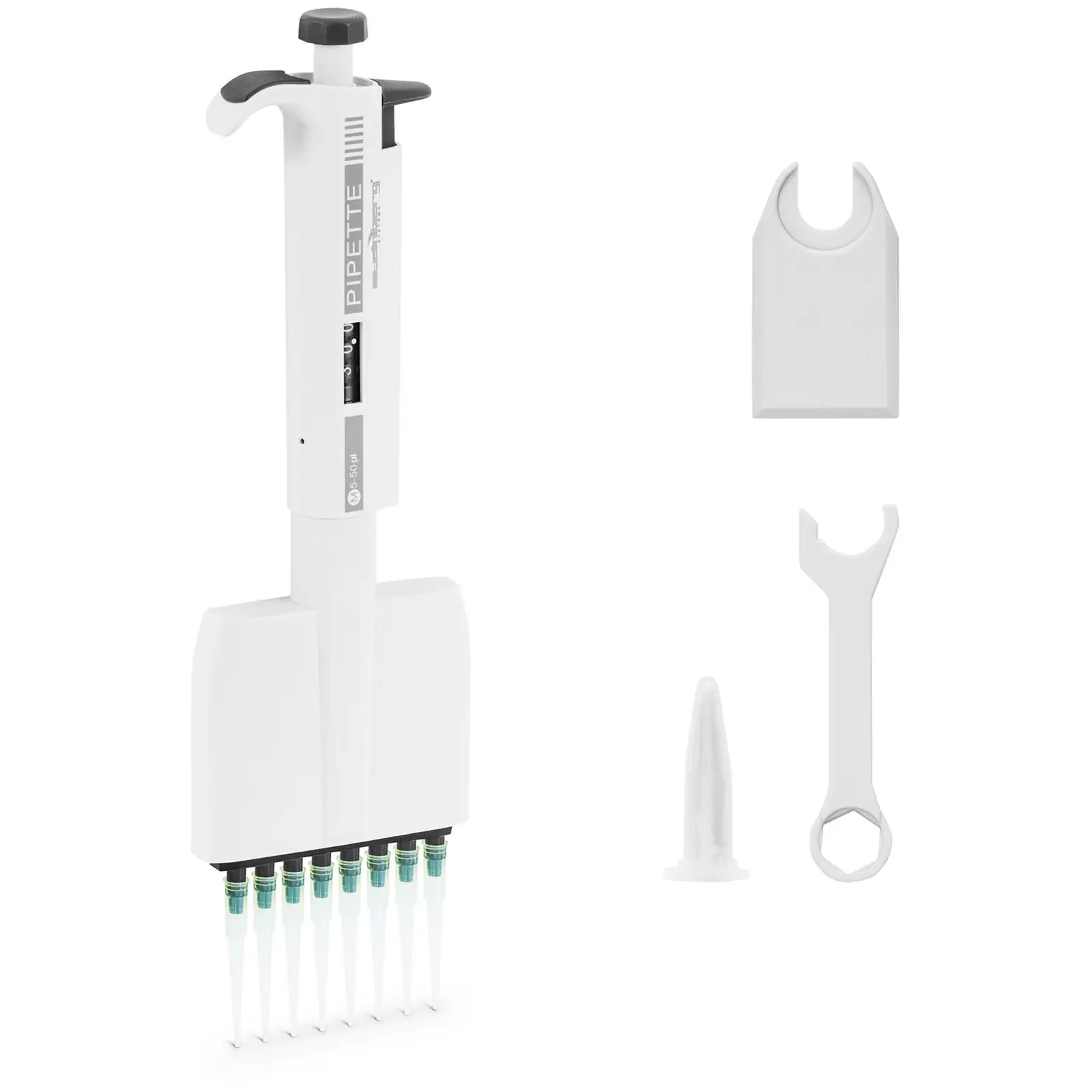 Pipette multicanaux - pour 8 embouts - 5 - 50 μl