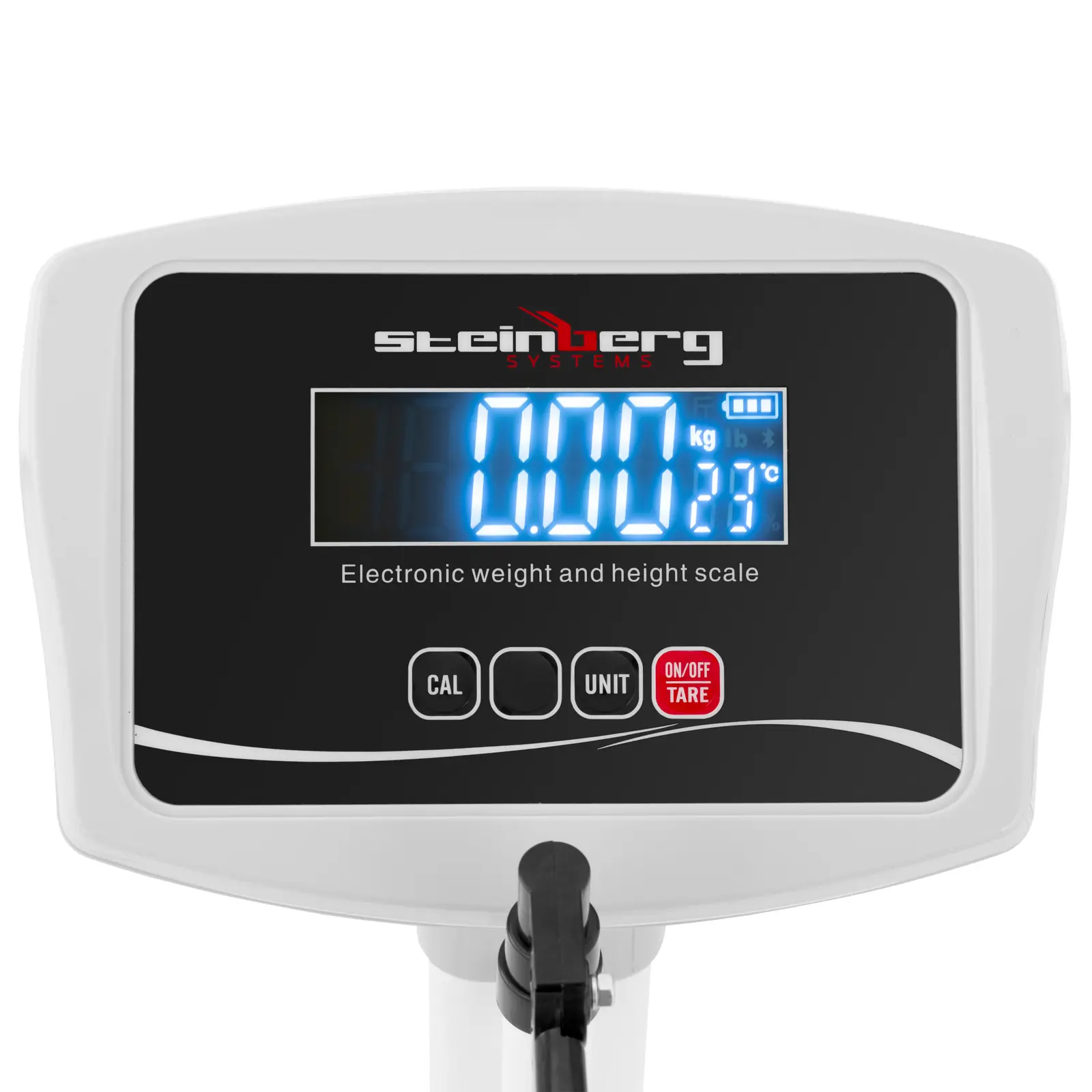 Digitální osobní váha - na výšku a hmotnost - uhlíková ocel - 180 kg (Napájecí kabel: 1 m)
