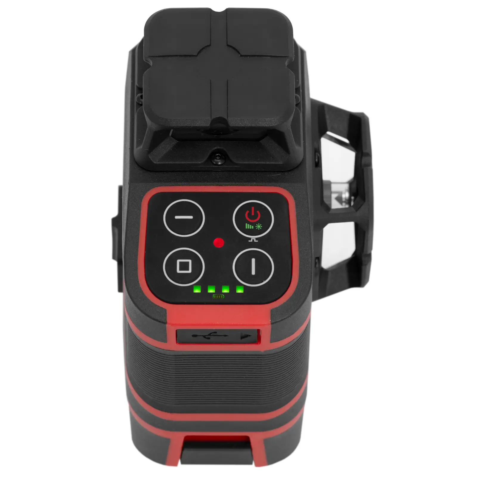 360° křížový laser s kufříkem - 30 m - samonivelační - dálkové ovládání (Typ napájení: Baterie)