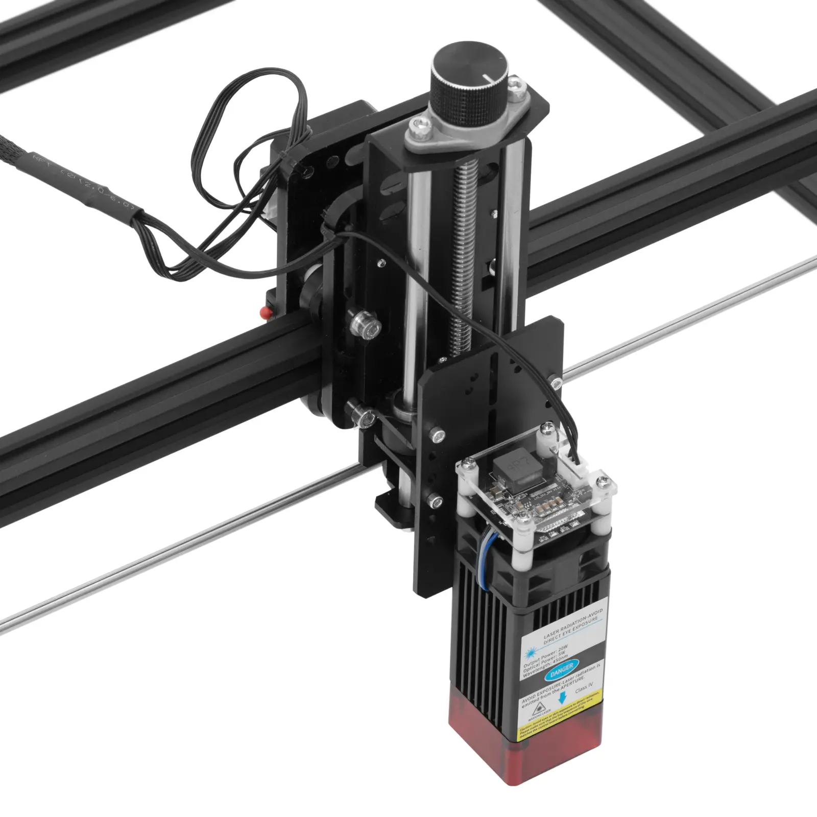 Machine à graver laser avec capot - puissance laser : 20 W - 42 x 40 cm (Cordon(s) d'alimentation: 1.4 m)