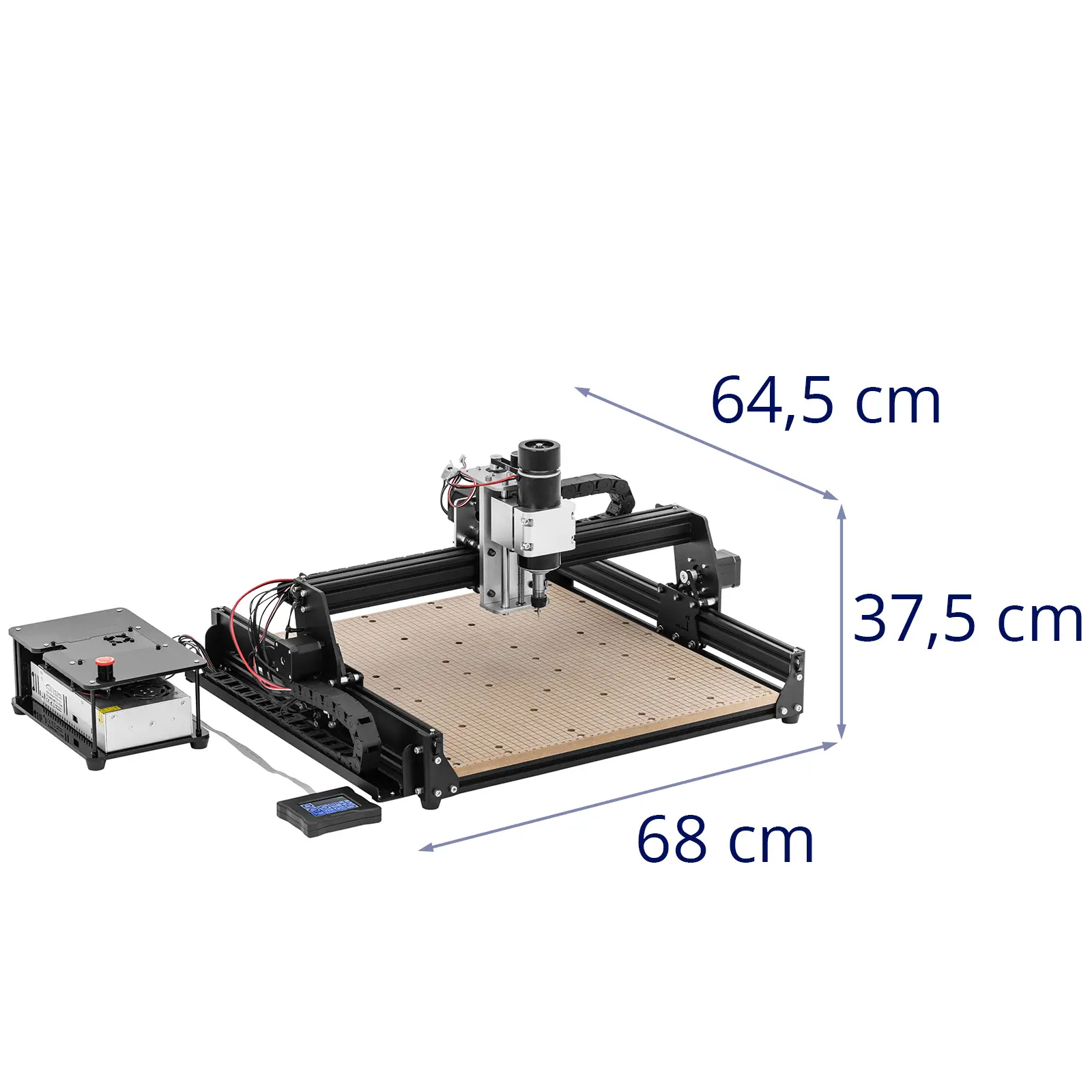 CNC frézka - 500 W - 43 x 39 cm (Výstupní napětí/proud: 48 V / 10,4 A)