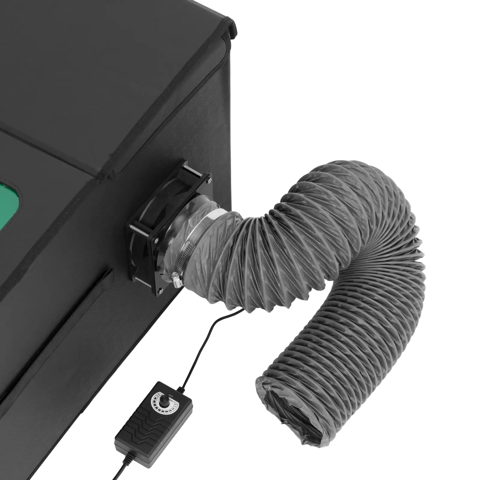 Capot de protection machine à graver au laser - avec tuyau d'aspiration (Longueur tuyau(x) d’évacuation: 1.9 m)