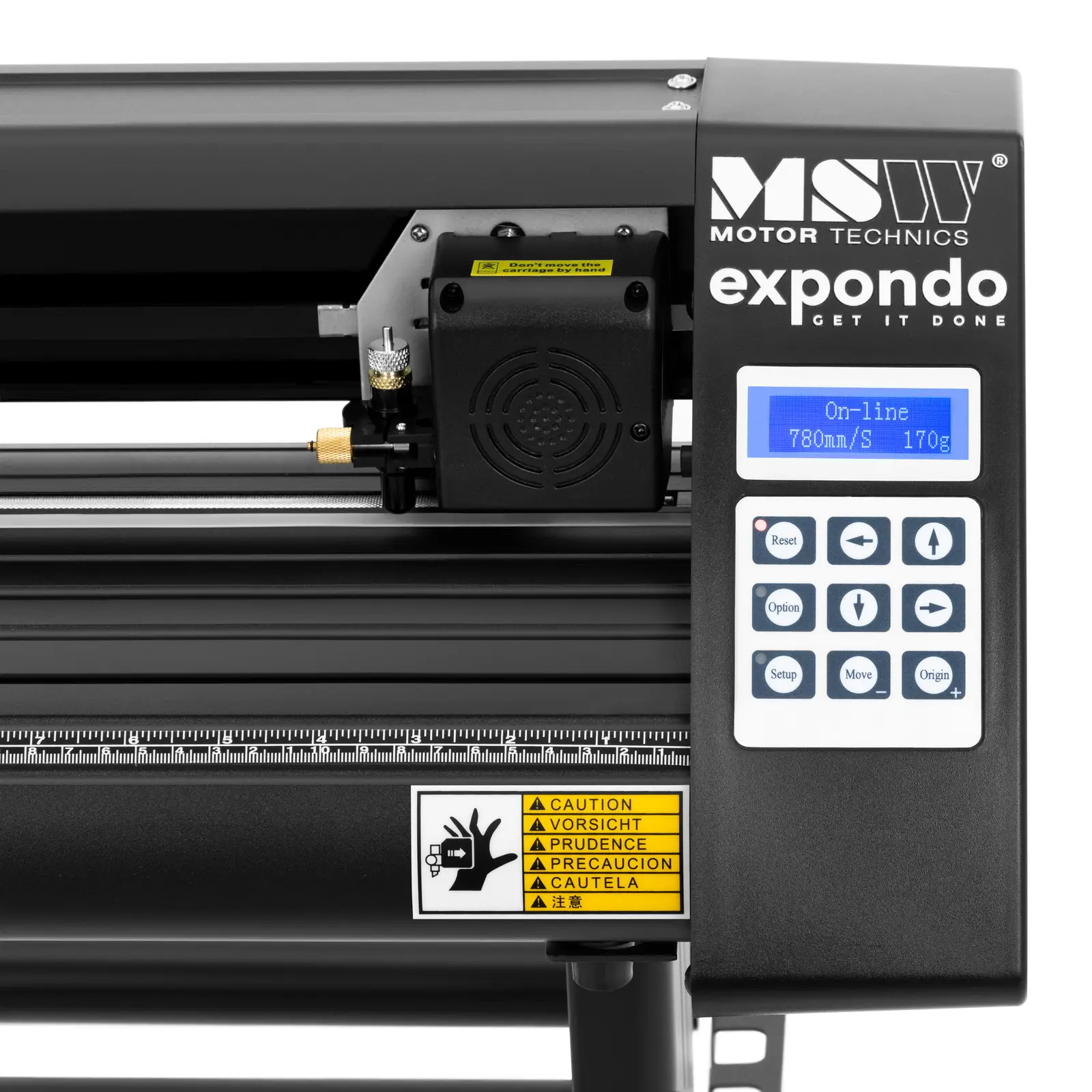 Plotter de découpe avec support - largeur de coupe 63 cm - vitesse 0,8 m/s (Cordon(s) d'alimentation: 1.4 m)