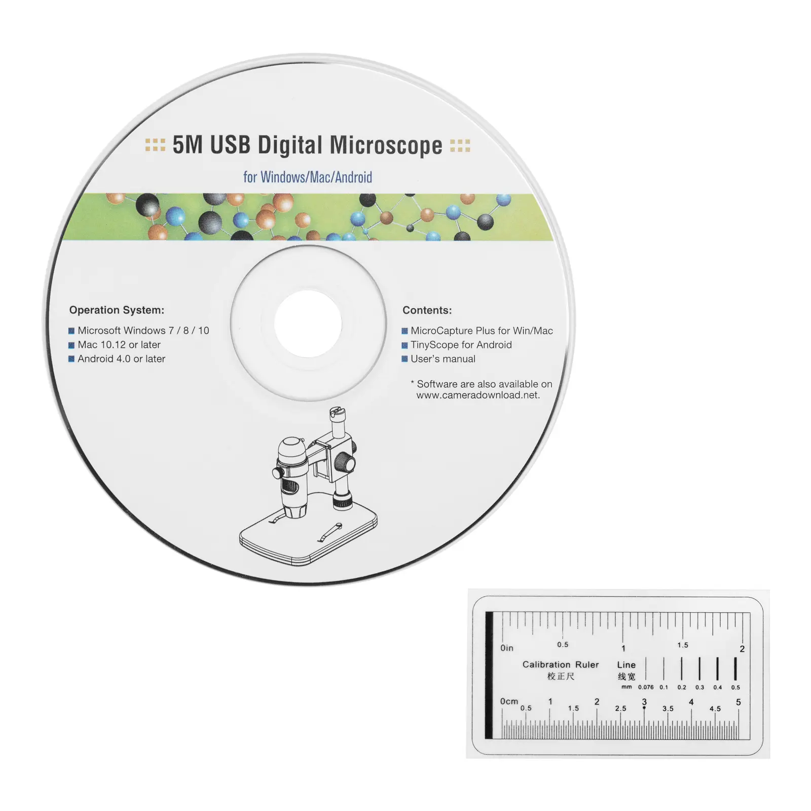 Digitalt mikroskop - 10–300x - LED-infallsljus - USB