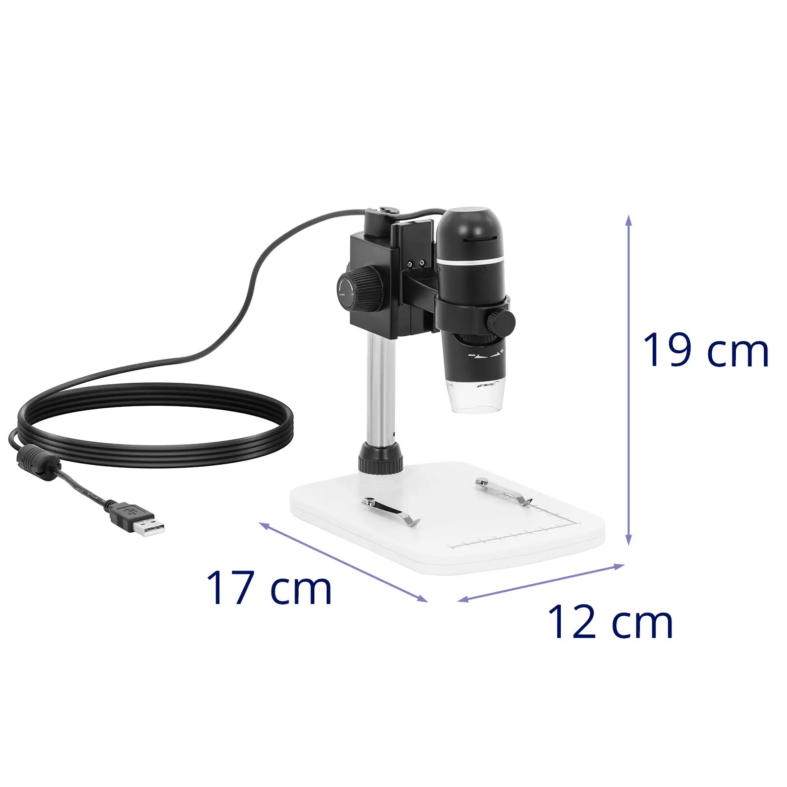 Digitalt mikroskop - 10 - 300x - LED-belysning - USB