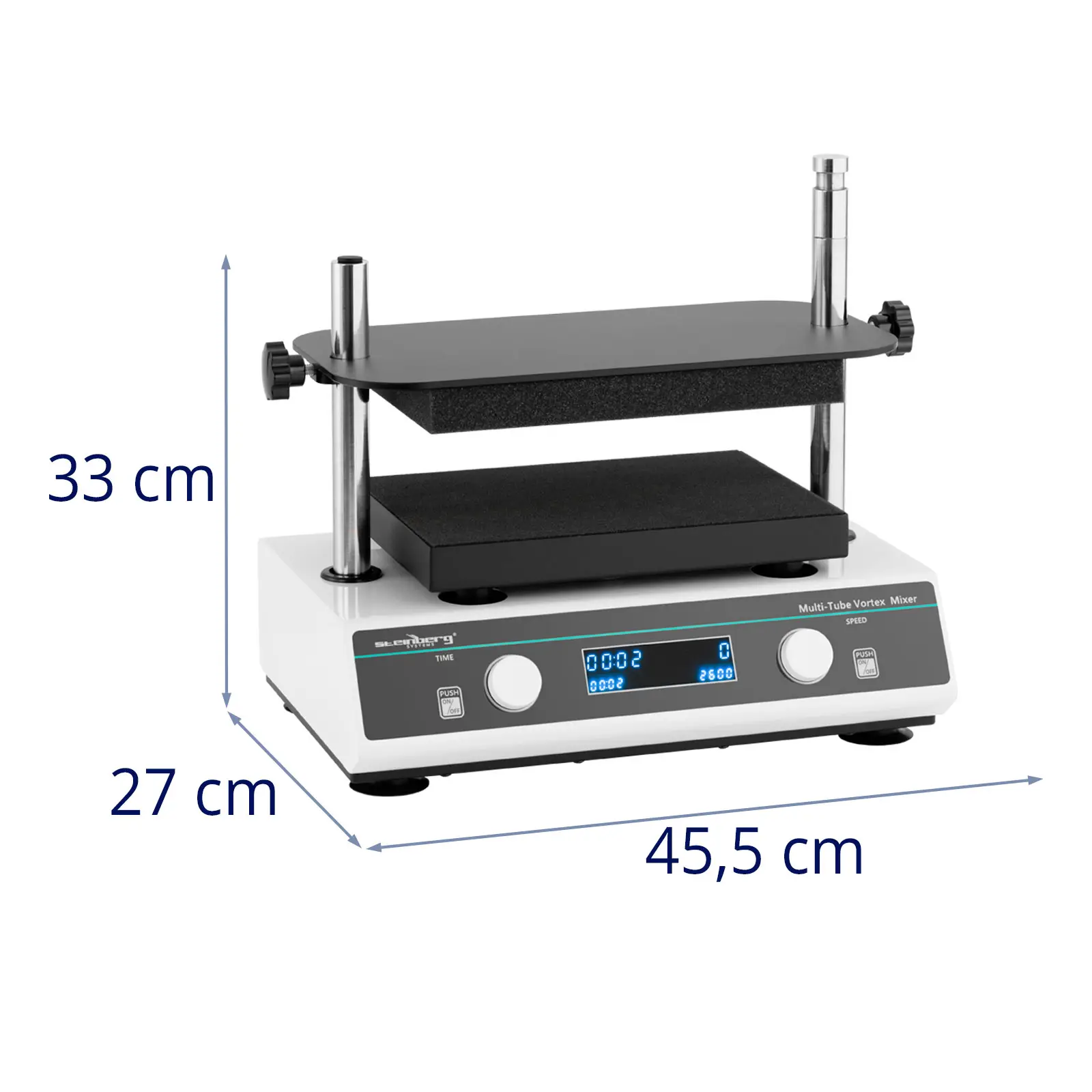 Multi Vortex keverő - 500 - 3000 fordulat/perc - Időzítő