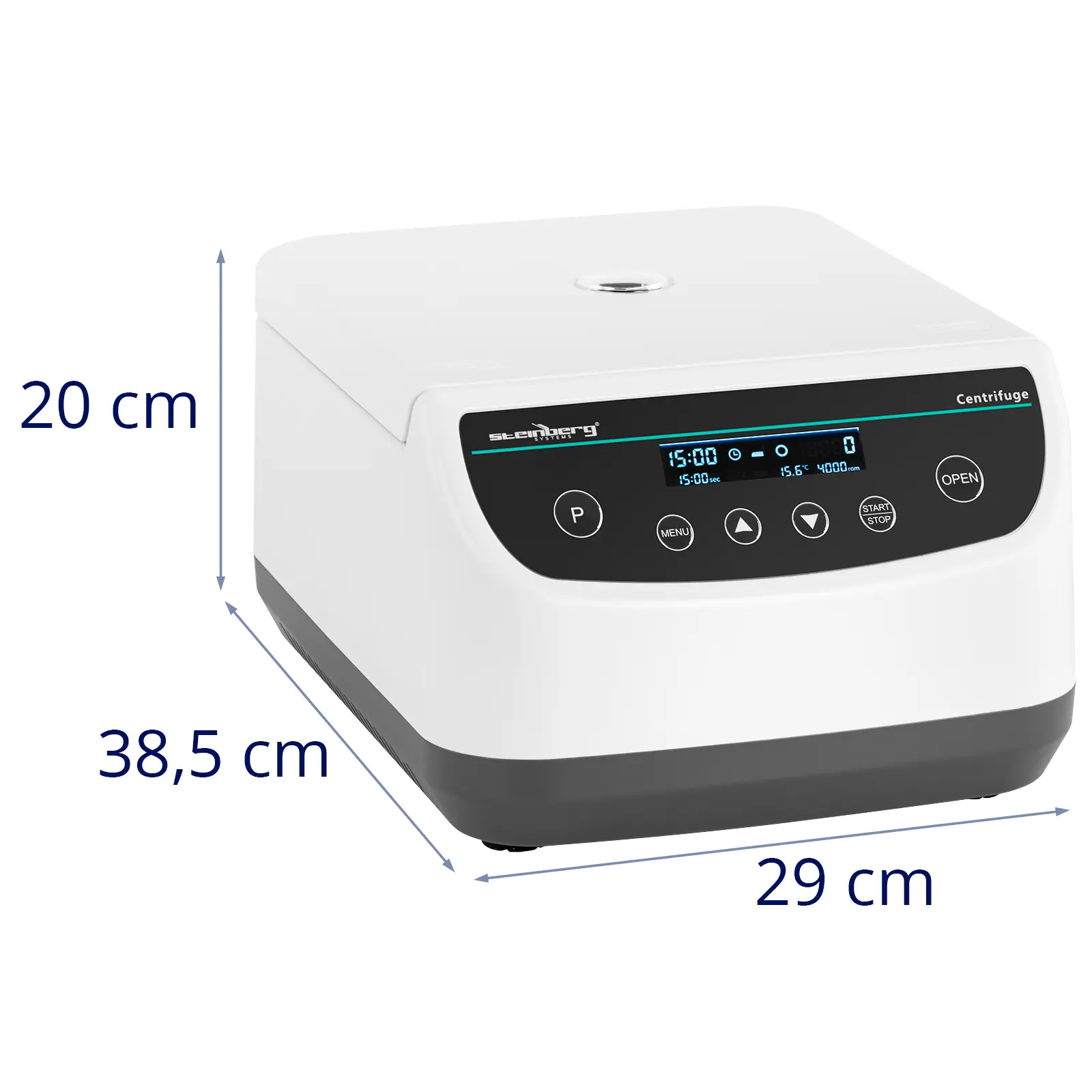 Stolní centrifuga - 8 x 2 / 5 / 10 / 15 ml - RCF 2075 xg (Materiál: Plast ABS)